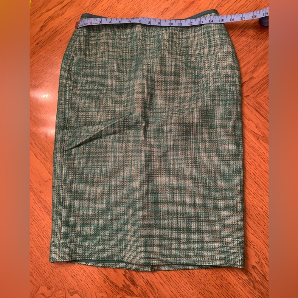 New Kelly Green Tweed Talbots Skirt - Size 4/6